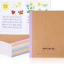 Henoyso 20 Pcs Primary Composition Notebook 9 3/4 x 7 1/2 Inch Kids Journal, Back to School Supplies, K-2 Primary Writing Notebook for Kids Student Draw and Write Story Journal (Colorful Macaron)