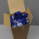 Thiccywoov 8 Pcs Large Christmas Flower Magnolia Flowers Christmas Tree Decoration Artificial Poinsettia Stems Velvet Xmas Ornaments for Xmas Tree Table Decor(Blue,12 Inch)