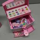 Jewelry Toys for Girls, Adjustable Rings, Bracelets, Necklaces, Butterfly Hair Clips, Toddler Bows, Unicorns Kids Toys Set for Princess Dress Up, Christmas Birthday Gifts, 3 4 5 6 7 8 9+ Year Old Girl