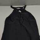 Tempt Me High Neck Tankini Top Backless Bathing Suit for Women Key Hole Swimsuit Swim Top Only (Small, Black)