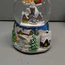 Revolving Christmas Train Snow Globe  Color-Changing LED Music Box, 3D Christmas Tree Base, Hand-Painted Winter Scene, for Kids & Adults