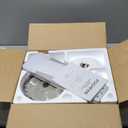 42 Inch Black Ceiling Fans with Lights and Remote, LED Low Profile Flush Mount Ceiling Fan for Bedroom, Living Room, Patio, Quiet DC Motor, 5 Blades