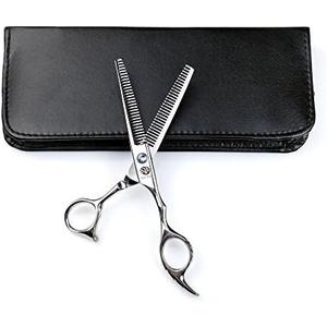 Purple Dragon Professional 6.0 inch Double teeth Barber Hair Thinning Scissor/Shear Set- Perfect for Hair Stylist or Home Use