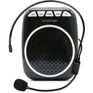 WinBridge WB001 Portable Voice Amplifier with Headset Microphone, Personal Speaker Head Mic, Megaphone Speaker for Teachers, Elderly, Tour Guides, Coaches, Presentations, Mini PA with Wearable Mic