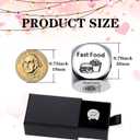 3 x Valentines Day Gifts for Him Her Couple Gifts Date Night Gifts for Boyfriend Girlfriend Food Decider 11th Anniversary Steel Gifts for Husband Wife Wedding Bridal Shower Bridesmaid Birthday Gifts