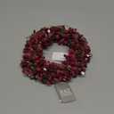 6-inch Beaded Berry Wreath Candlering Candle Ring Ornament Christmas Red
