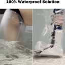 Cast Covers for Shower Leg, Waterproof Cast Cover for Showering, Cast Protector for Shower Leg Adult, Shower Boots for Foot After Surgery, Knee, Ankle, Foot (Diameter - 7.9")