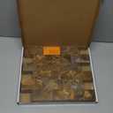 Art3d 10-Sheet Peel and Stick Backsplash PVC Wall Tile, Stickon Tile for Kitchen Backplash, Bathroom Vanities, Fireplace Decor, Laundry Table, Stair Decals in Rust Slate, Plastic-Sheets (11.3"x13.5")