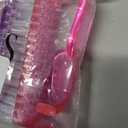 Larbois Handle Grip Nail Brush, Nail Brushes Hand Fingernail Brush Cleaner Scrubbing Kit Pedicure for Toes and Nails Men Women (4 Pack) 1 broken