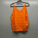 Verdusa Women's V Neck Spaghetti Strap Sleeveless Pointelle Knit Cami Top (X-Large, Orange)