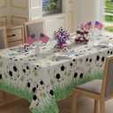 XCHI Soccer Grass World Cup Tablecloth Rectangle Table Cloth Table Covers for Indoor Dining Game Day Soccer Party Home Decorations 60x84 Inch