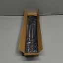 Small Curtain Rods for Windows 30" to 60" 5/8 Inch Standard Decorative Black Curtain Rod with Brackets Easy to Install for Bedroom Living room Kitchen