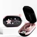 Black Precision Pill Cutter with Centering Guide - Safety Shield for Tiny & Small Pills, Vitamins, Tablets | Portable Travel Pill Splitter & Crusher | Fits Purse/Pocket