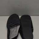 House Slippers for Women with Arch Support | Memory Foam Non-Slip, Two Tone Embroidered Soft Home Slippers, All Season Comfort (10, Black-grey)