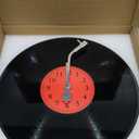 12" Vinyl Records Wall Decor, Vinyl Record Wall Clock, Unique Wall Clocks with Battery Operated (Battery Not Included) Music Decor and Room Decor (Classic Color-silver Hand)