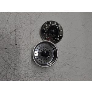 Kitchen Metal Sink Drain Basket Strainer Stopper Silver Gray (id: f4a 5d3 933 e74 f2f) 2 Packs