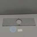 eormoe Diatomite Kitchen Faucet Mat - 14Inch Water Absorbing Stone Tray for Sink, Stone Fast-Drying Faucet Mat for Kitchen Counter Sink Accessories (Grey, 14'' x 3.9'') (Gray)