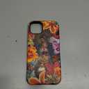 Case for iPhone 15 Plus [Compatible with MagSafe], Matte Soft Silicone + Hard PC Anti-Scratch Shockproof Protective 2-in-1 Case for Women Men - Virgin Mary Flower Collage