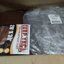 Brown Tarp 20x30 Feet, 10 Mil Thick Waterproof Poly Tarps Cover UV Resistant, Rip & Tear Proof with Metal Grommets Every 20 Inches