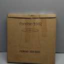 Tootoo Star Brown Large Drum Lamp Shade for Chandeliers Floor Light and Table Lamp,12x16x11" Spider,Fabric Natural Linen Hand Crafted (Brown)