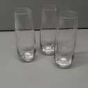 KooK Stemless Glass Champagne Flutes, Cocktail Cups for Rose, 9.4 oz (Classic Set of 3) Prosecco, Mimosa, Great for Weddings and Parties, Dishwasher Safe, Missing One