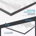 Art3d 20ft Outside Vinyl Corner Trim Peel and Stick for Tile and Wall Edges, Furniture Decoration Black