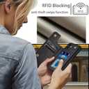 for iPhone 11 6.1" Phone case[Compatible with magsafe][RFID Blocking Leather][Magnetic 2-in-1 Detachable][Back Flip Folio Wallet Cases] Shockproof Men Women Cover for Apple 11 Black