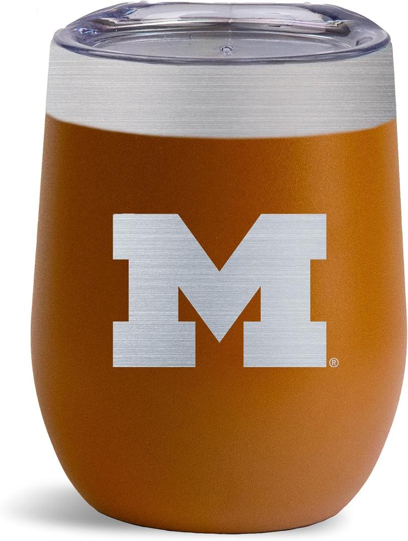 The Memory Company | Licensed NCAA 12oz Stainless Steel Stemless Wine Tumbler