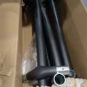 Double Hammock with 9-Foot Space Saving Steel Stand and Carrying Case, 450 lb Capacity, Beige Stripe with Lace, 110 x 47 x 43 inches