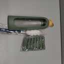 Glass Water Bottles 32 oz - Motivational Drinking Glass Water Bottle with Silicone Sleeve, Straw & 2 Bamboo Lids - 1 Liter Clear Borosilicate Daily Intake Tumbler with Time Marker - Olive