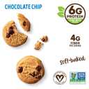 Lenny & Larry's The Complete Crunchy Cookie, Chocolate Chip, 6g Plant Protein, Vegan, Non-GMO, 1.25 Ounce Pouch (Pack of 12) (EXP 01/19/27)