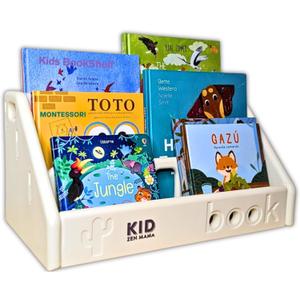 Kids Bookshelf  3-Tier Montessori Bookcase, Small Storage for Toddlers, Lightweight, BPA-Free HDPE, Rounded Edges, Tool-Free Assembly, Easy to Clean, Perfect for Nursery and Playroom