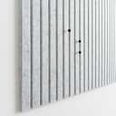Large Cork Board for Office Black Felt Board Alternative - Slat Wall Paneling, Felt Bulletin Board Tiles for Office Wall Decor, Push Pin Board Wall Organizer for Office -12-Pack (Marble White)
