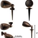 OSD Audio 3" Landscape In Ground 60W Speaker, Outdoor Weather Resistant, LS3 Bronze (Pair)