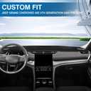 KUST Black Dash Cover for Jeep Grand Cherokee 4XE 2022-2025 2026 Non-Slip Dashboard Cover Interior Accessories for Jeep Grand Cherokee 4XE Custom Fit Dashboard Mat Sunshade Windshield No Glare
