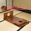 Foldable Japanese Coffee TableFolding Japanese Floor TableNatural Brown Coffee Table, Minimalist Tatami Table, Suitable for Living Room,Dining Room, Etc. (Natural Brown, 39.4x19.7x11.8)