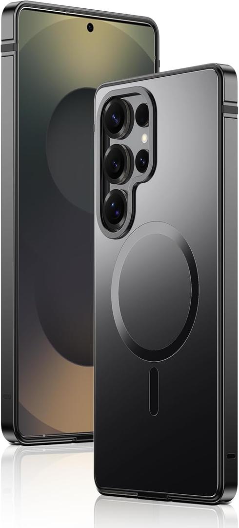 IMCHEN for Samsung Galaxy S25 Ultra Case | Metal Edge Heavy-Duty Protection (Black, for Galaxy S25 Ultra)