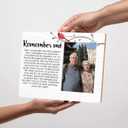 Memorial Picture Frame Gifts,Sympathy Gift for Loss of Loved One,Bereavement Grief Condolence Remember Me Photo Frame 4 x 6 Inch