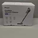 Cordless Vacuum Cleaner, 600W 50KPA 65Mins Runtime Fast Charging Vacuum Cleaner, Self-Standing LED Light Touch Screen Stick Vacuum for Home Light Weight,for Pet Hair/Carpet/Floor, White