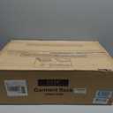 Ulif E1 Heavy Duty Closet Garment Rack, 6 Tiers Adjustable Metal Freestanding Expandable Clothing Storage with 4 Hanger Rods, Easy to Assemble Wardrobe, 71.4" H x (70" - 88.2") L x 14" D, White