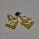 Osring 2 Inch Hairpin Legs Solid Steel Furniture Table Feet 4pcs, Heavy Duty Hairpin Feet 3/8 Dia 2 Rods Furniture Legs Golden with Protector Pads for TV Stand, Cabinet and Coffee Table