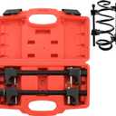 NYXOVA Macpherson Strut Spring Compressor, 2pcs Heavy Duty Coil Spring Compressor Strut Remover Installer Tool, 21mm Socket 1/2" Drive Safe Universal Set for Struct Spacer Assembly/Shock Installation