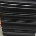 LONG VACATION 3 Piece Luggage Set 20 IN Carry on Suitcase ABS+PC Hardshell Luggage with Spinner Wheels & YKK Zipper TSA Lock (BLACK-BROWN, 20-Inch)