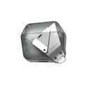 Aulumu A29 Geometric AirPods 4 Case with Lock | Protective Cover with Nylon Buckle | Alloy Armour | Compatible with Apple AirPods 4th (2024) - Translucent Grey