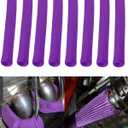 Spark Plug Wire Cover Replacement - 8 PCS 2500 Spark Plug Heat Sleeve, 6 Inches Spark Plug Wire Heat Shield Boots Protector Protection for LS1 / LS2 SBC BBC 350 454 Car Truck, Purple