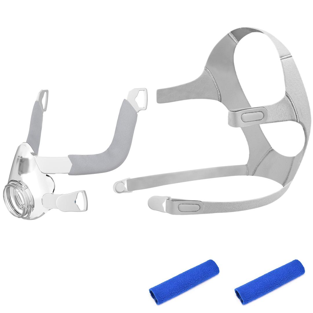 Upgraded Frame Set for Airfit F20, IBEET Mask Headgear Set for F20 Large with Full-Face Cushion, Strap, Frame & Clips - F20 CPAP Replacement Accessories for Enhanced Comfort & Leak-Proof Seal, Large