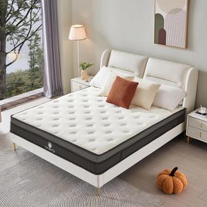 Twin Mattress,Twin Size Mattresses,Gel Memory Foam and Pocket Spring 8 Inch Hybrid Twin Mattress for Kids,Medium Firm,Breathable Comfort Soft Twin Bed Mattress in a Box,Pressure Relief