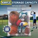 15 Gallon Large Resealable Storage Bags with Zipper Top | 24" x 24" Heavy Duty Clear Bags with Handles, 4 Mil Thick, Perfect for Clothing, Pillows, Travel, and Moving (10 Packs)