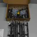 Ravinte 30 Pack 4 inch Hole Center Black Cabinet Pulls Kitchen Cabinet Handles 6-3/8" Overall Length Matte Black Hardware for Cabinet