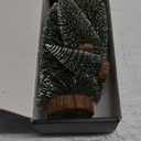 Desktop Miniature Pine Tree Tabletop Christmas Tree Small Pine Tree Decor Christmas Tree Toppers (Green 4pcs)